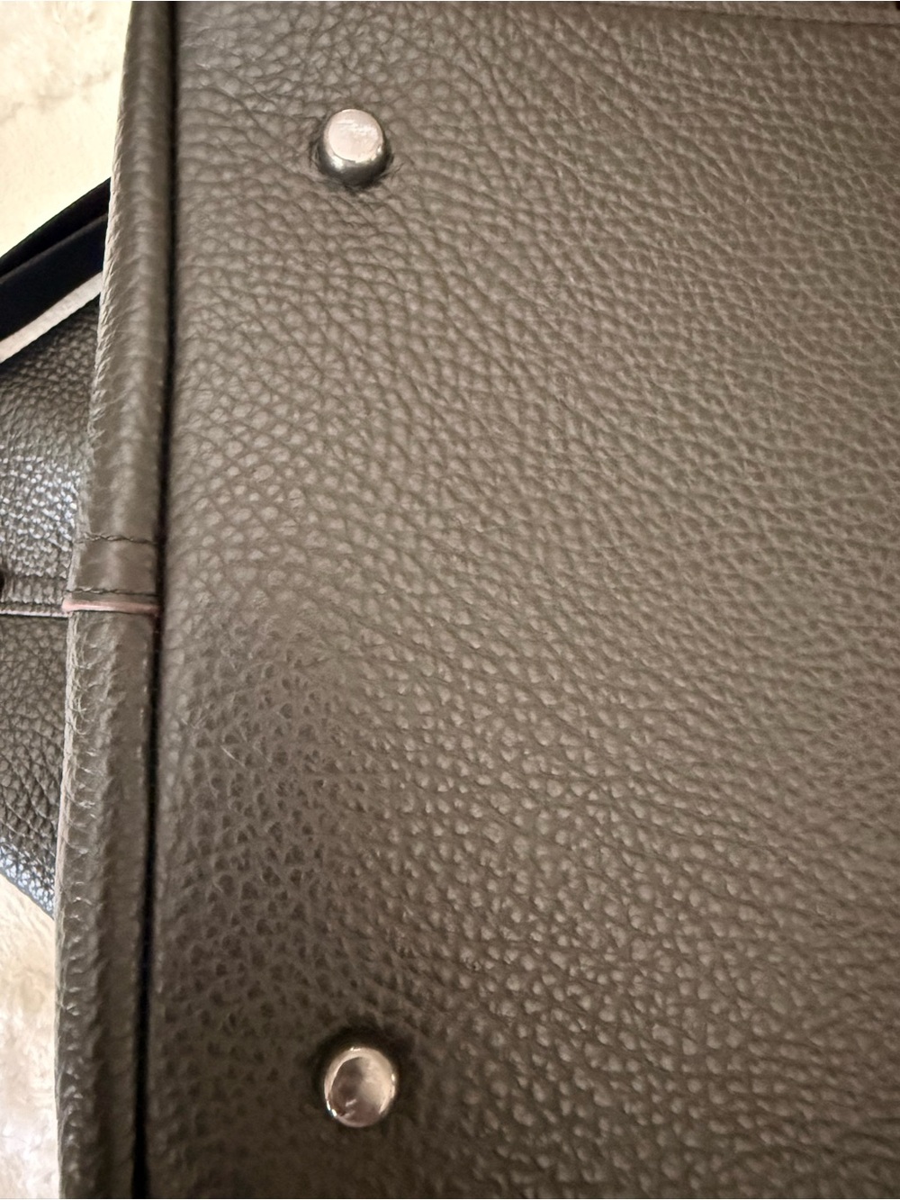 ✨Coach✨ Dark Brown Pebbled Leather Duffel - Picture 9 of 14